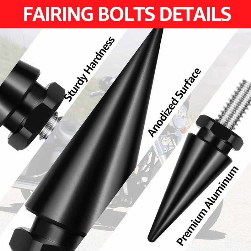 AEEAST Store Motorcycle Windshield Fairing Bolts Compatible for Harley Touring Street Glide Electra Glide Ultra Limited 1996-2013 - Image 5